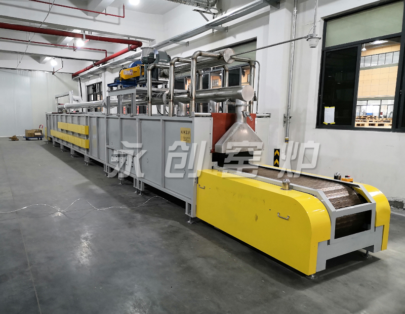 浙江方太廚具16米催化劑電熱網帶窯